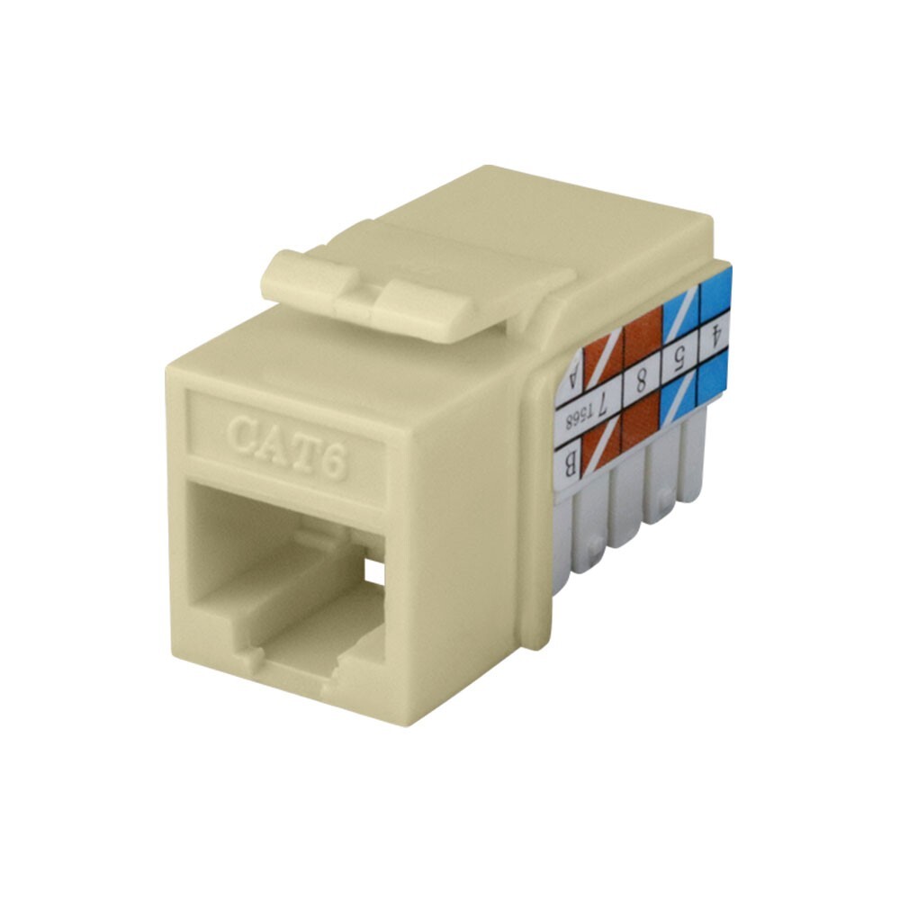 Construct Pro™ Cat6 (RJ-45) Keystone Jack (Ivory)