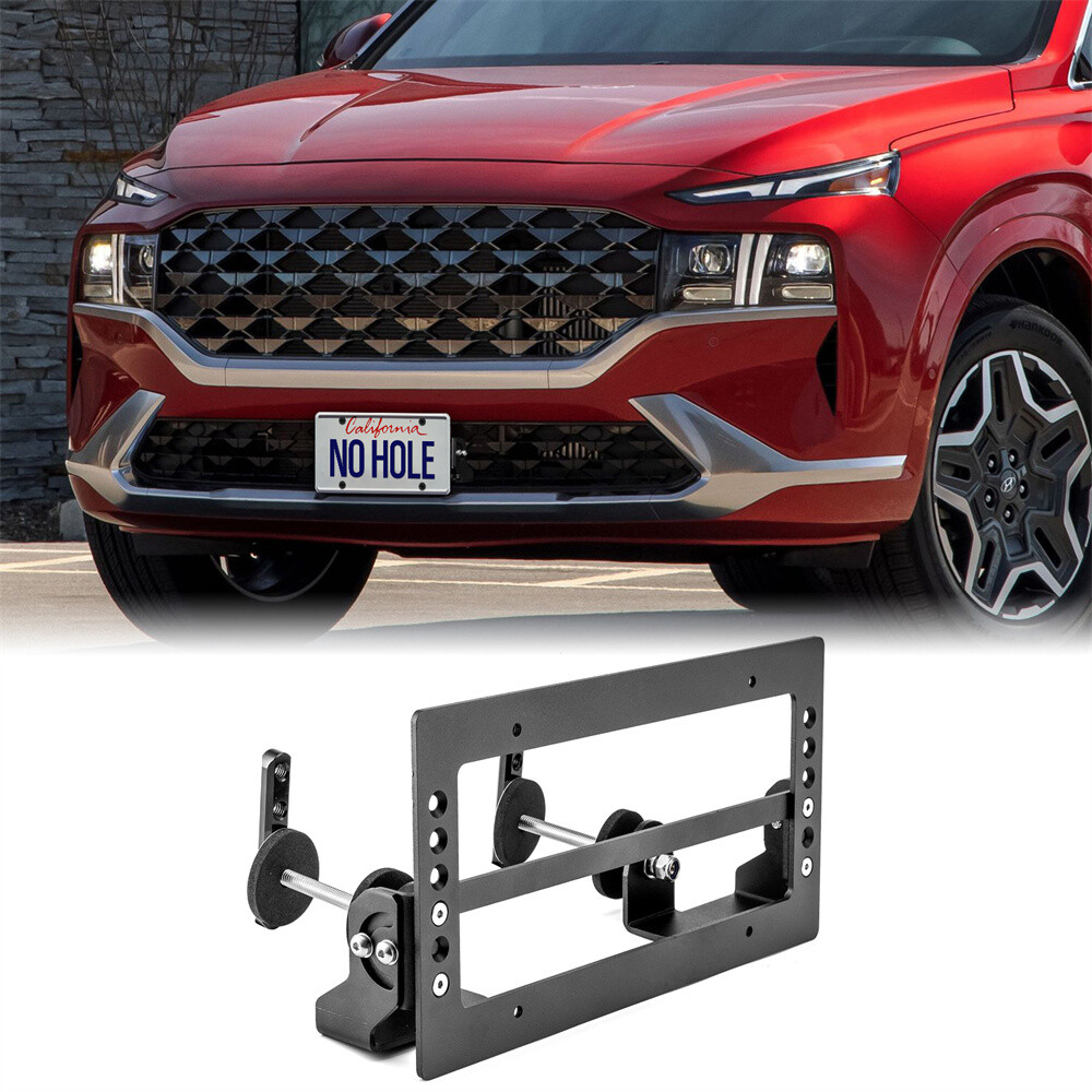 For Hyundai Kona Tucson Palisade (NO Drill) Front Grille License Plate Bracket