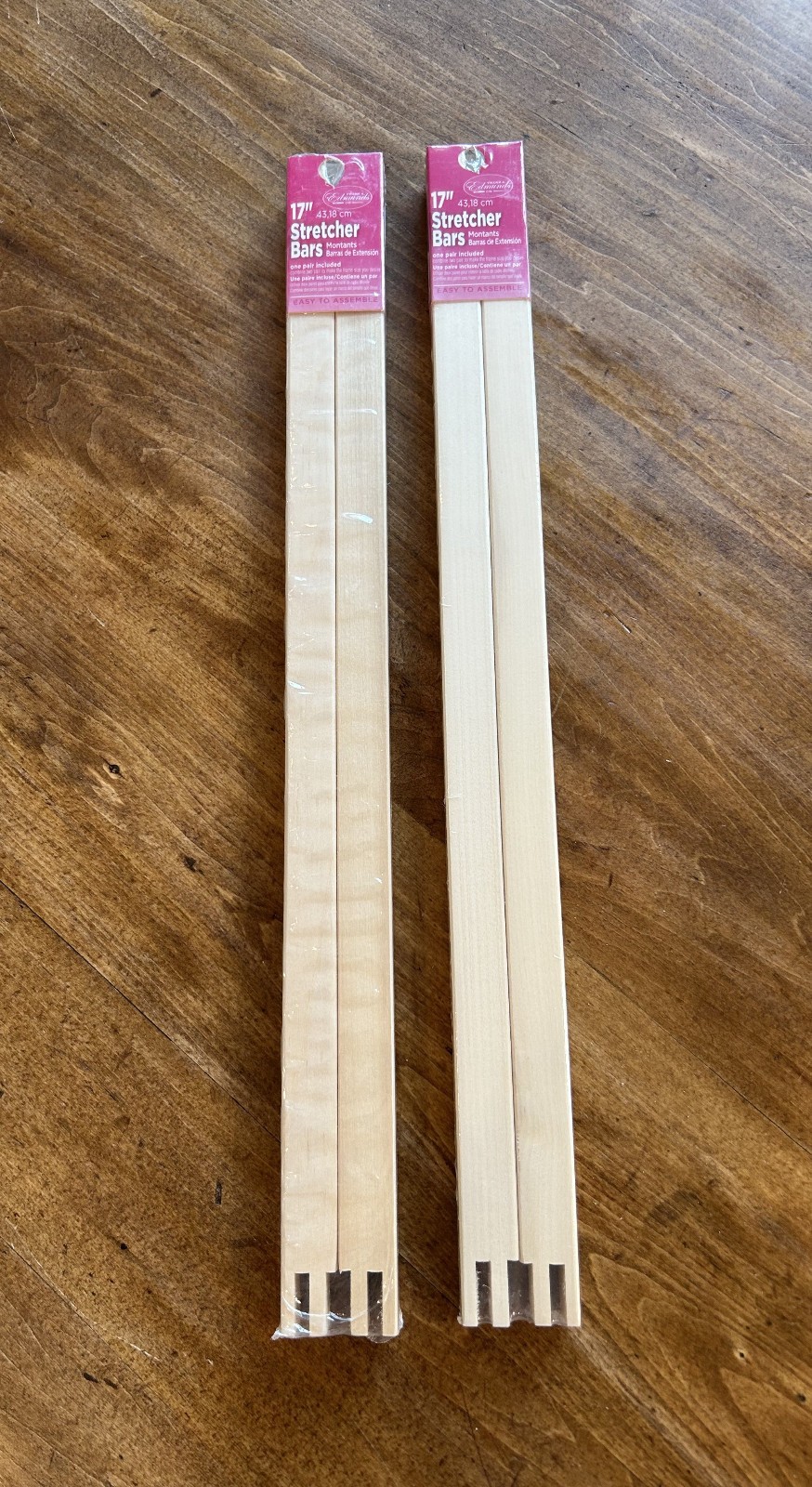 Frank A. Edmunds Mini Stretcher Bars-19"X.5" PAIR auction is for 2