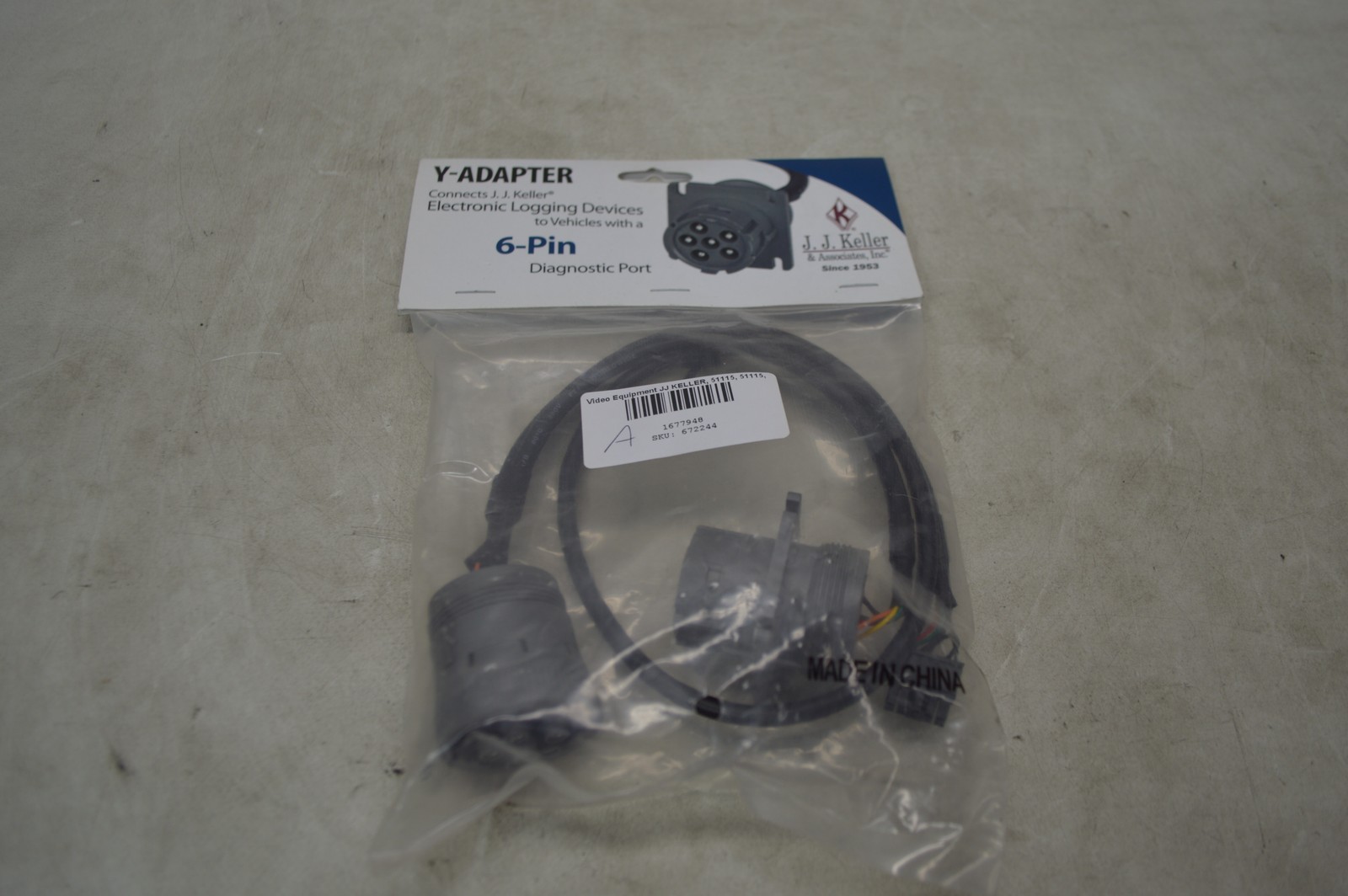 J.J. Keller Y-Adapter 51115 *New Unused*