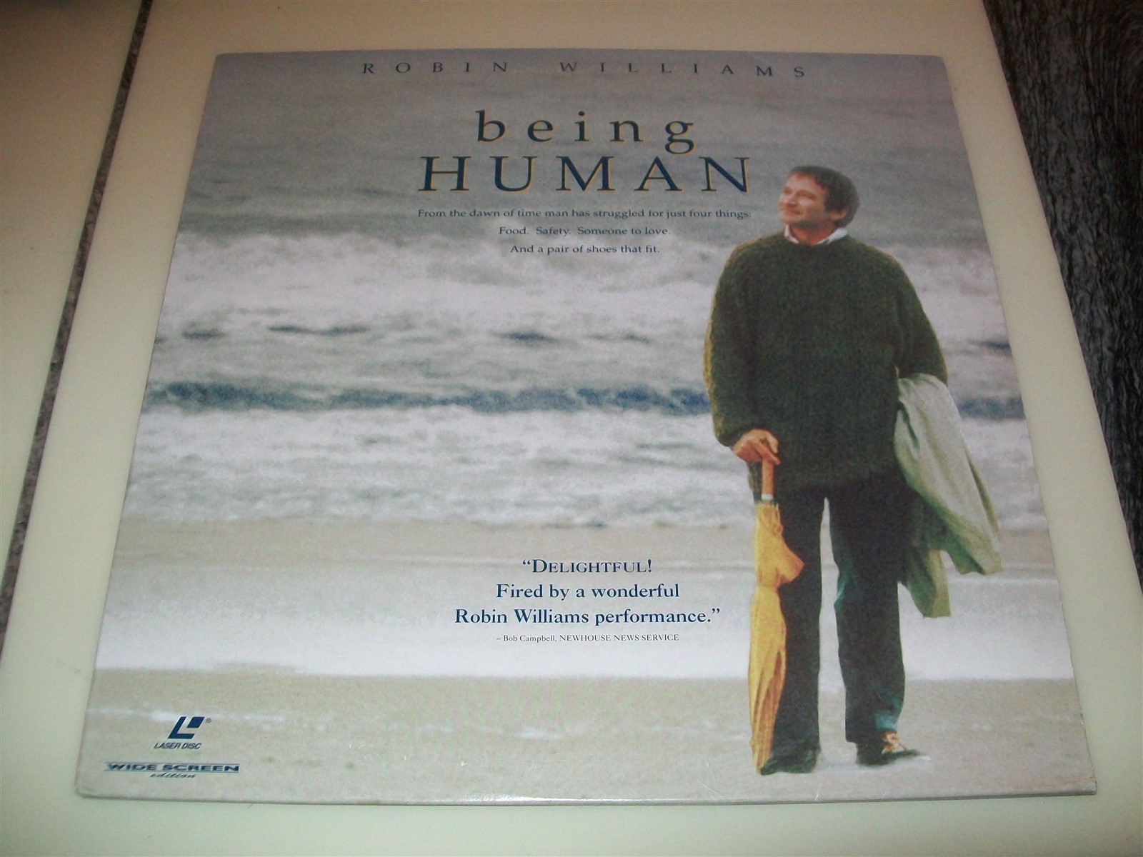BEING HUMAN 2-Laserdisc LD WIDESCREEN FORMAT VERY GOOD CONDITION ROBIN WILLIAMS
