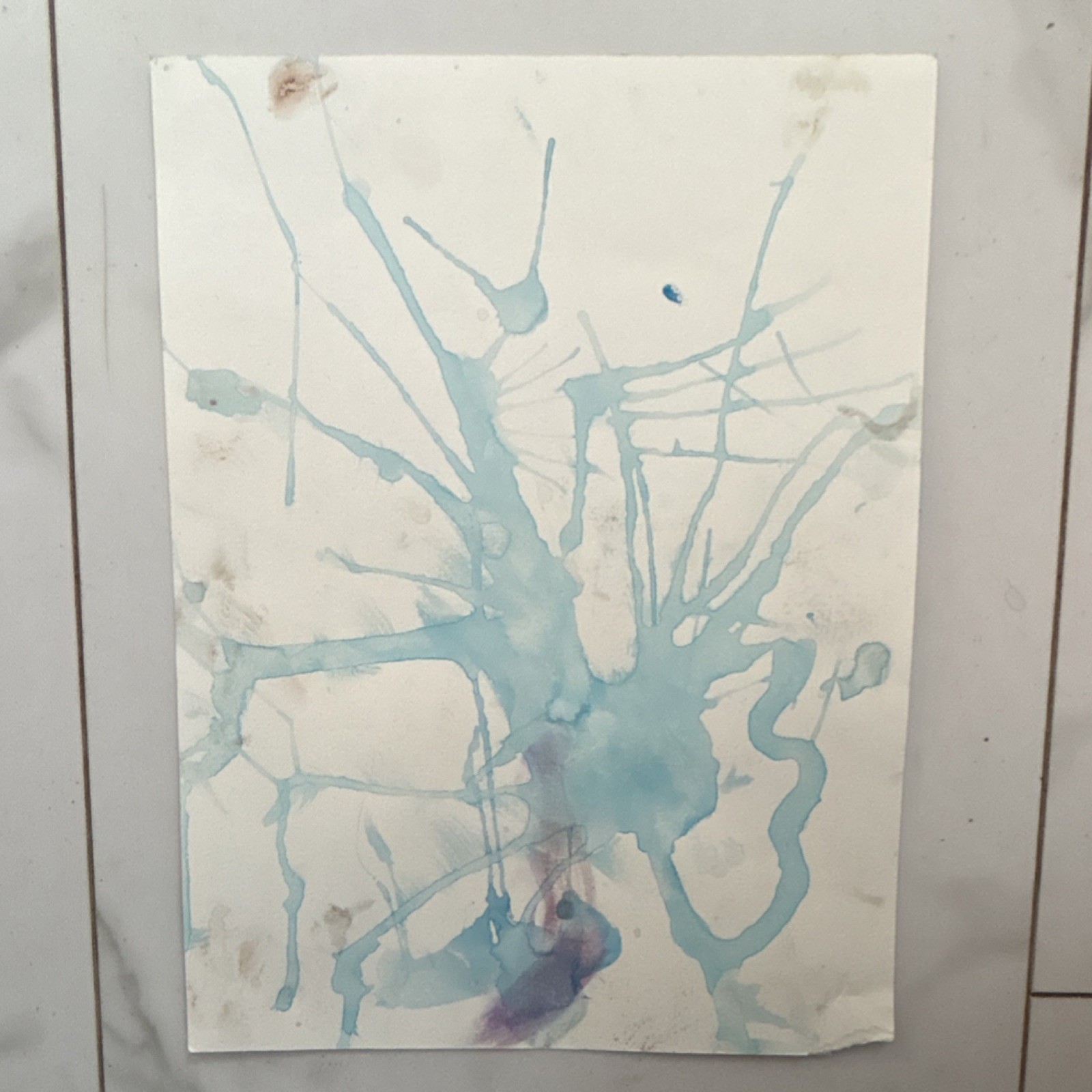 Elementary kids fundraising abstract painting