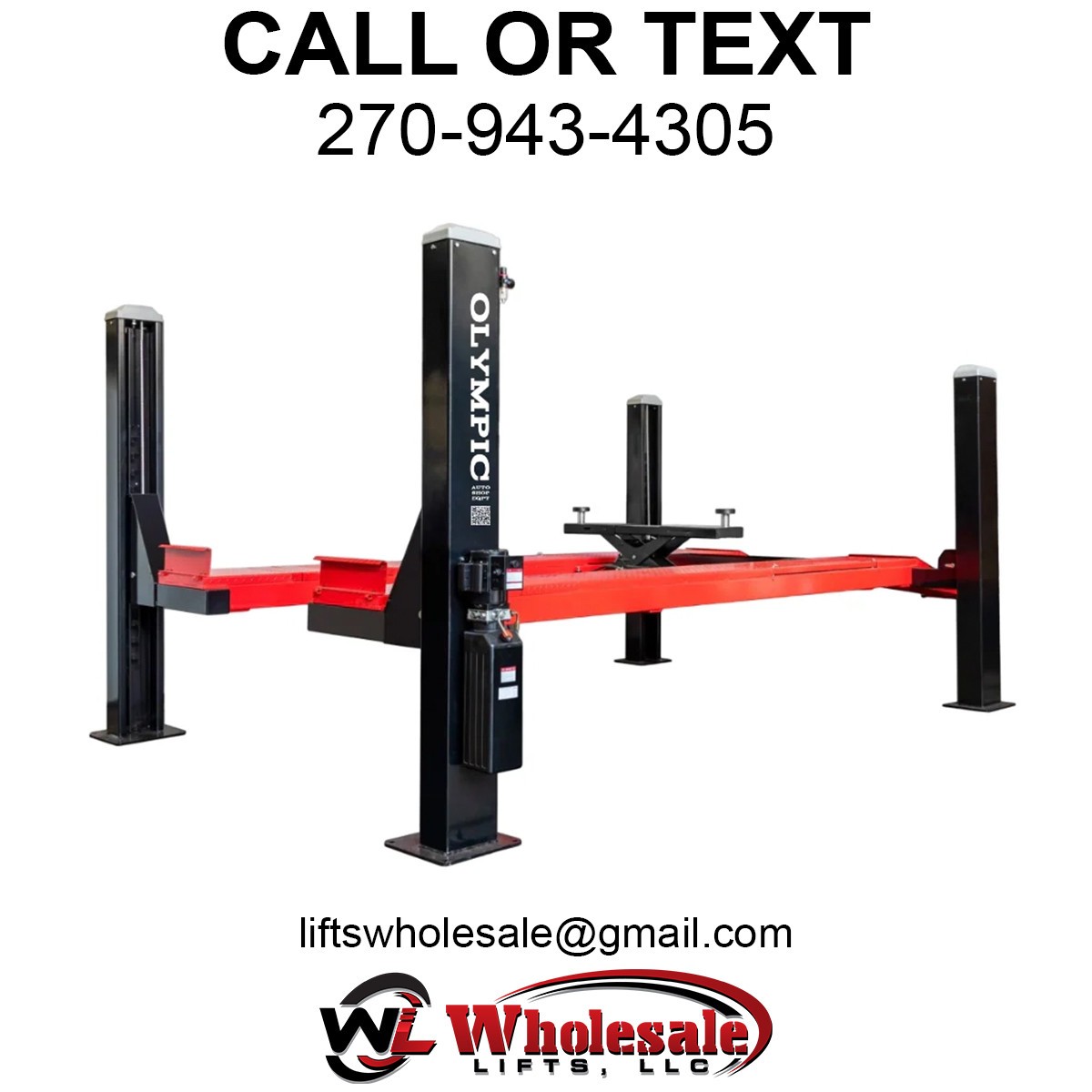Olympic 4PHDXLA-11 11,000-lb. Capacity Car & Truck Maintenance Alignment Lift