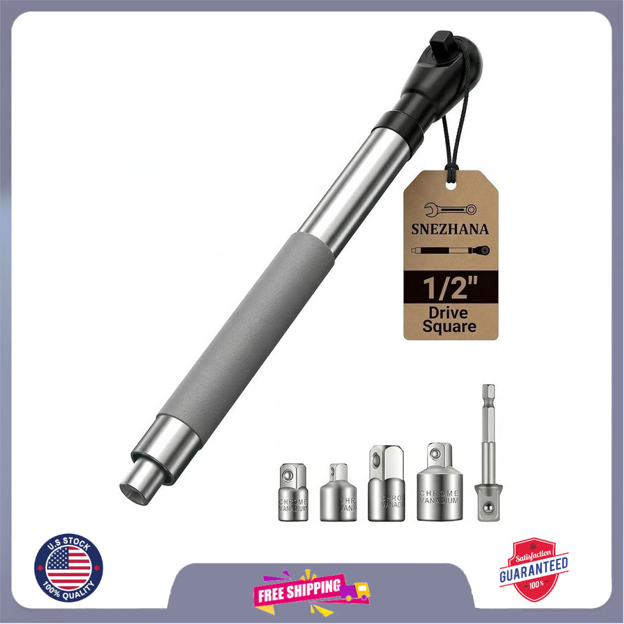SNEZHANA 1/2" Offset Impact Extension Wrench for Drill, Tight Spaces, Auto/DIY