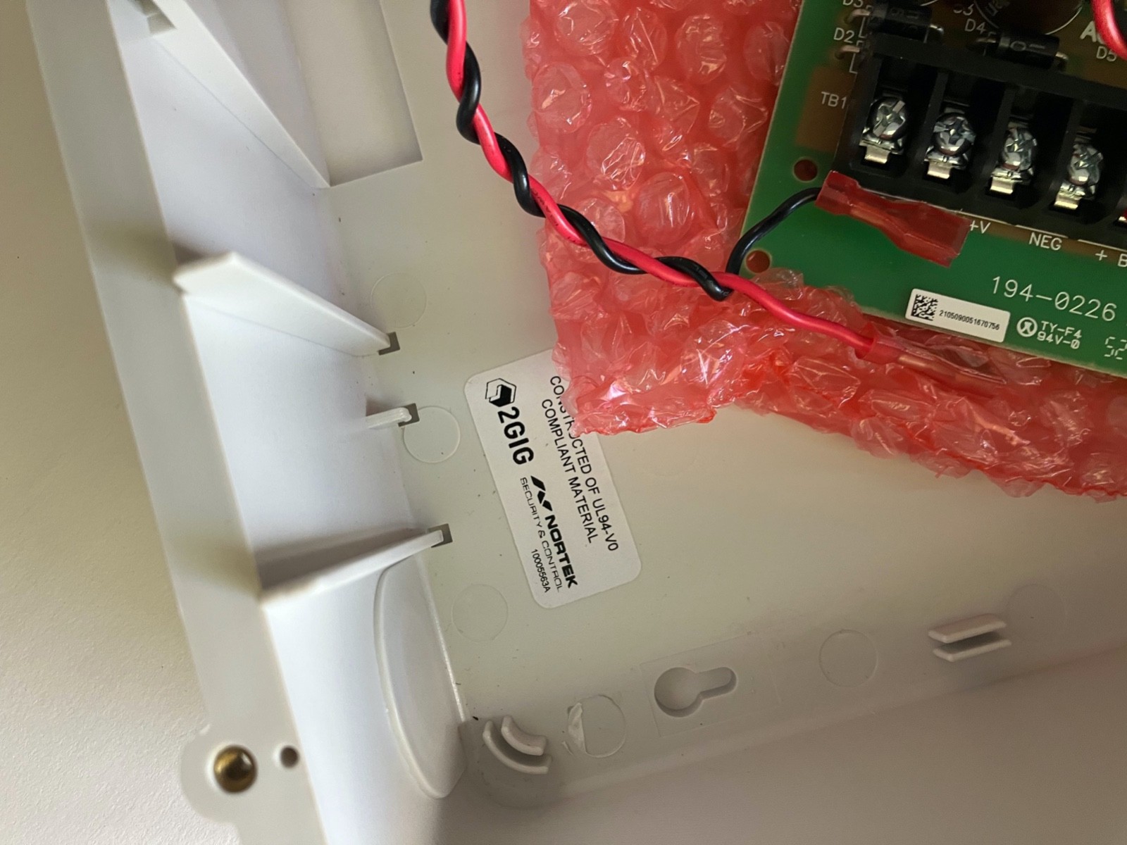 INCOMPLETE - 2GIG TAKE-345 Takeover Module Kit with Unpunched Enclosure Linear