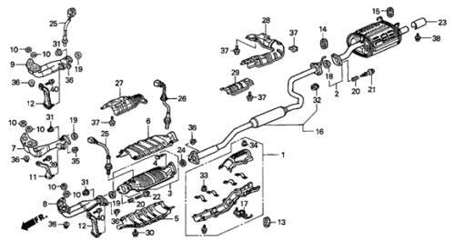 Genuine Acura Gasket Ex Pipe (Ishino) 18212-SB2-961