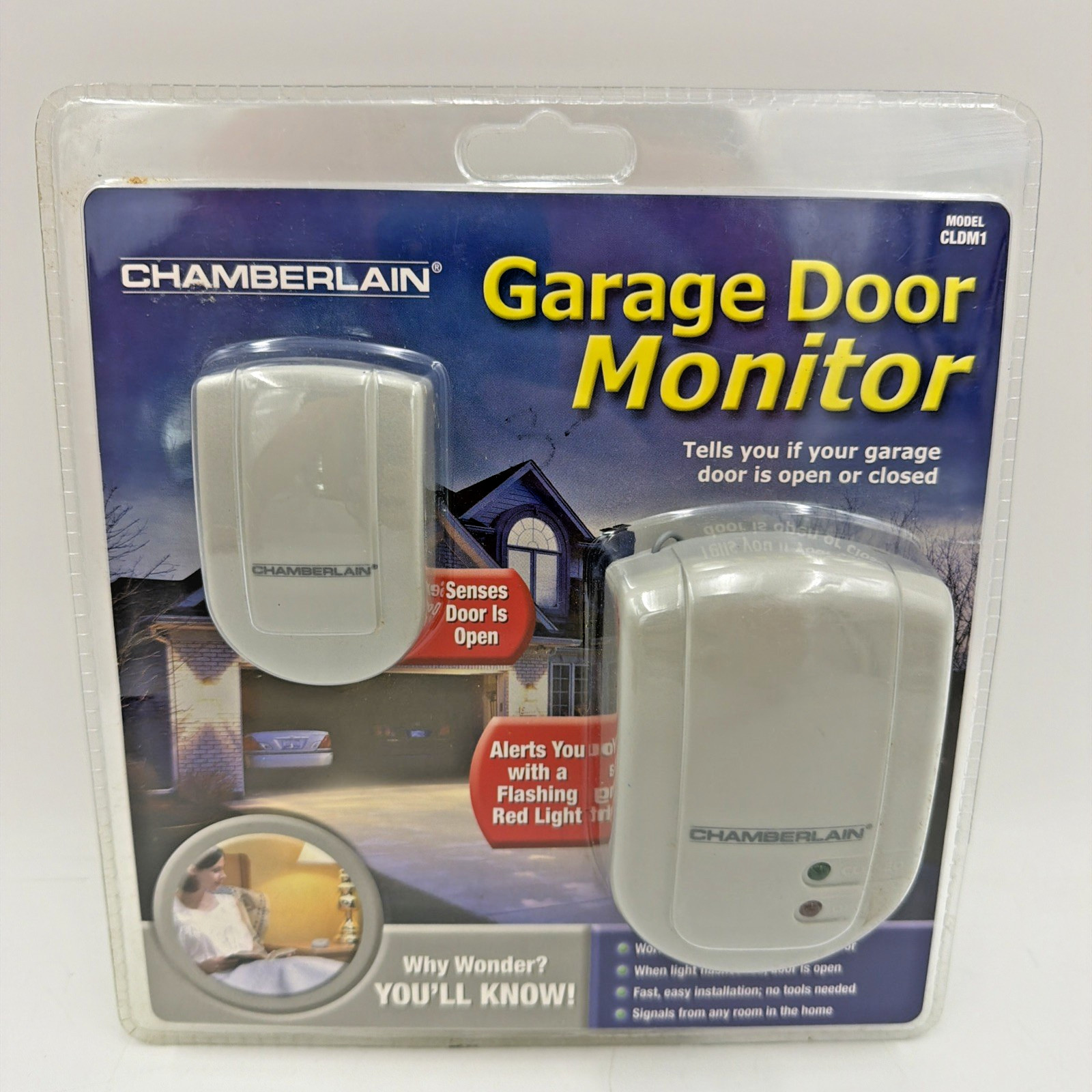 Chamberlain CLDM1 Universal Wireless Garage Door Monitor New Sealed FAST SHIP!