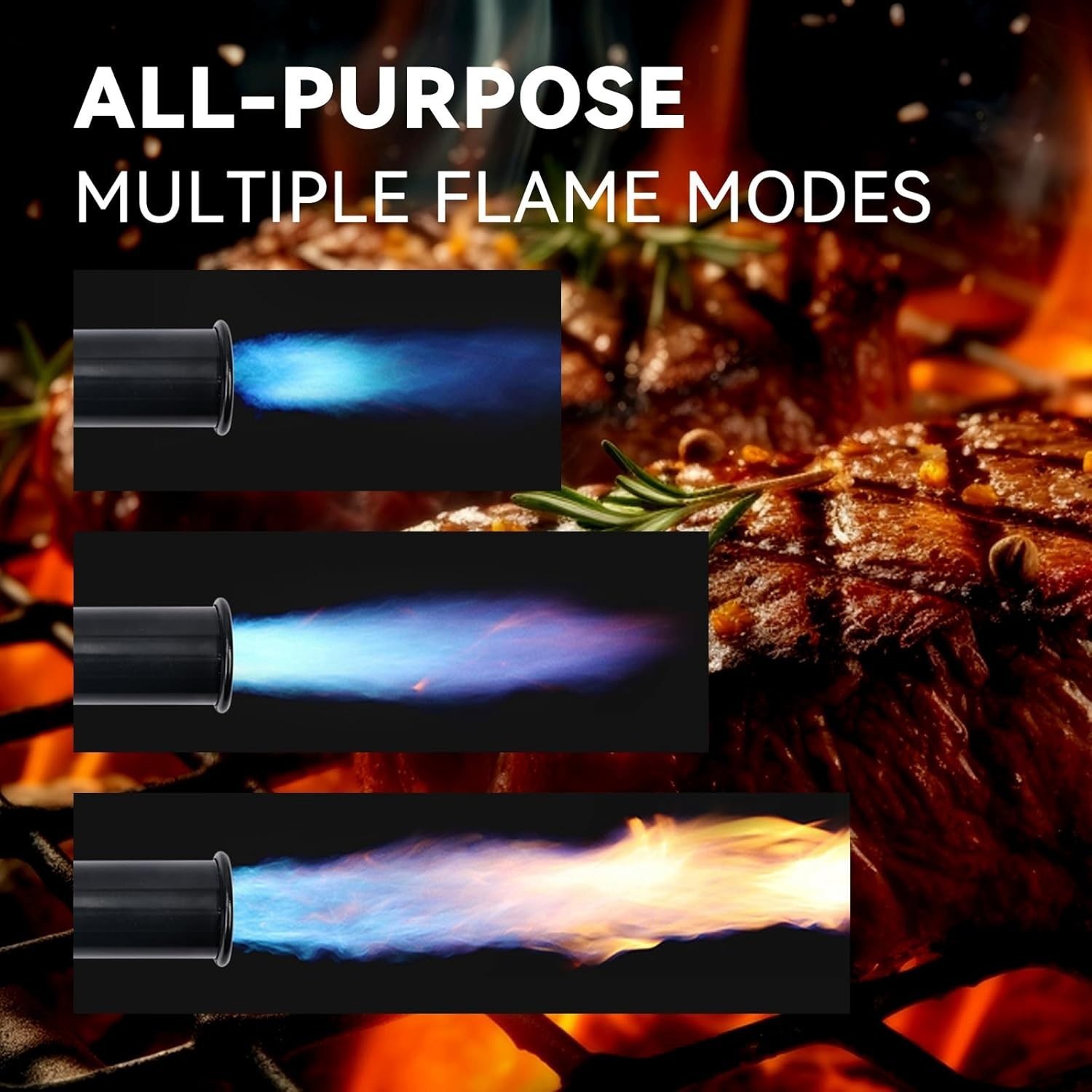 Powerful Propane Torch Gun Kitchen Cooking Searing Charcoal Camp Fire Starter US