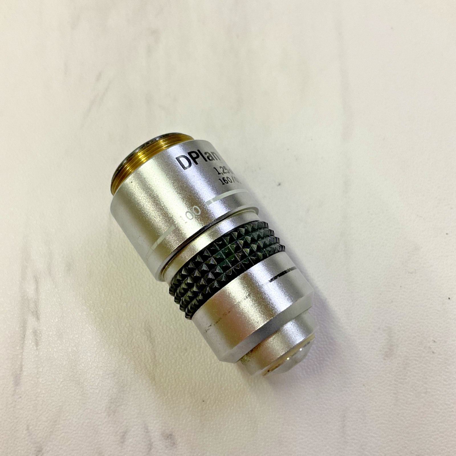 Olympus Japan DPlan 100 1.25 oil 160/0.17 Microscope Objective Tested