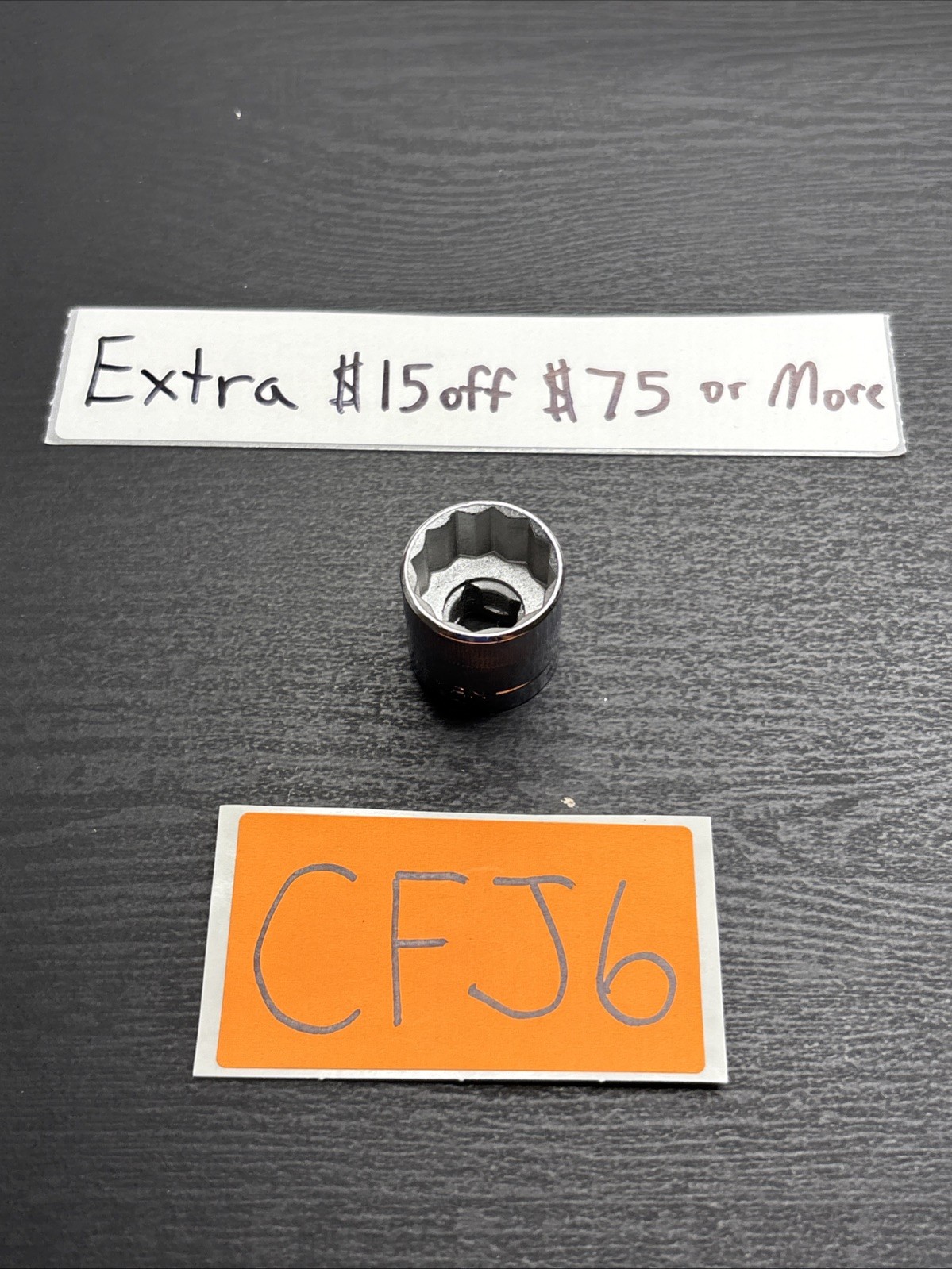 Craftsman 44308 19mm 12pt Socket 3/8" Drive Inverted G Series USA 2282