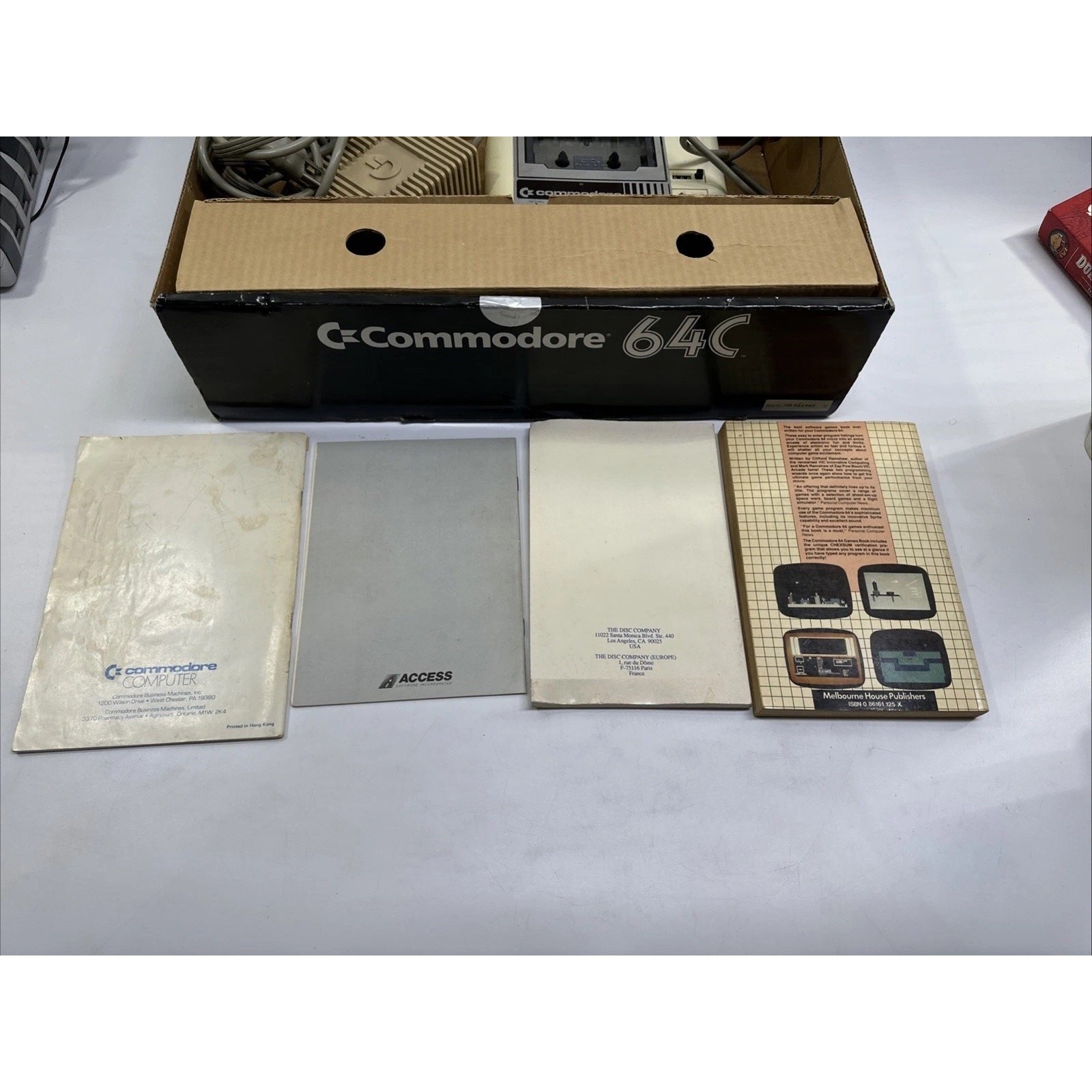Vintage Commodore 64C Home Computer Console In Blue Box Working W/ Cassette