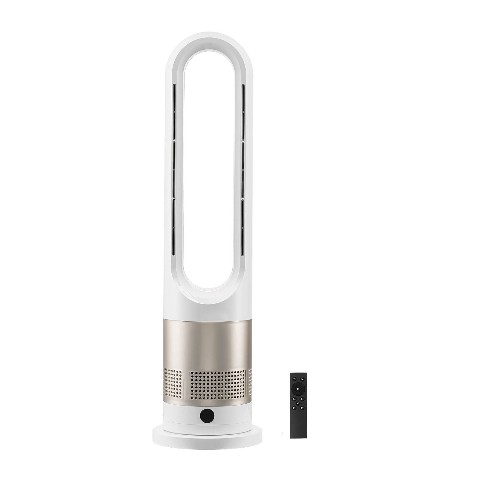 Tower Fan Bladeless, 16 ft/ s Velocity Quiet Floor Fan that Blows Cold & Heating