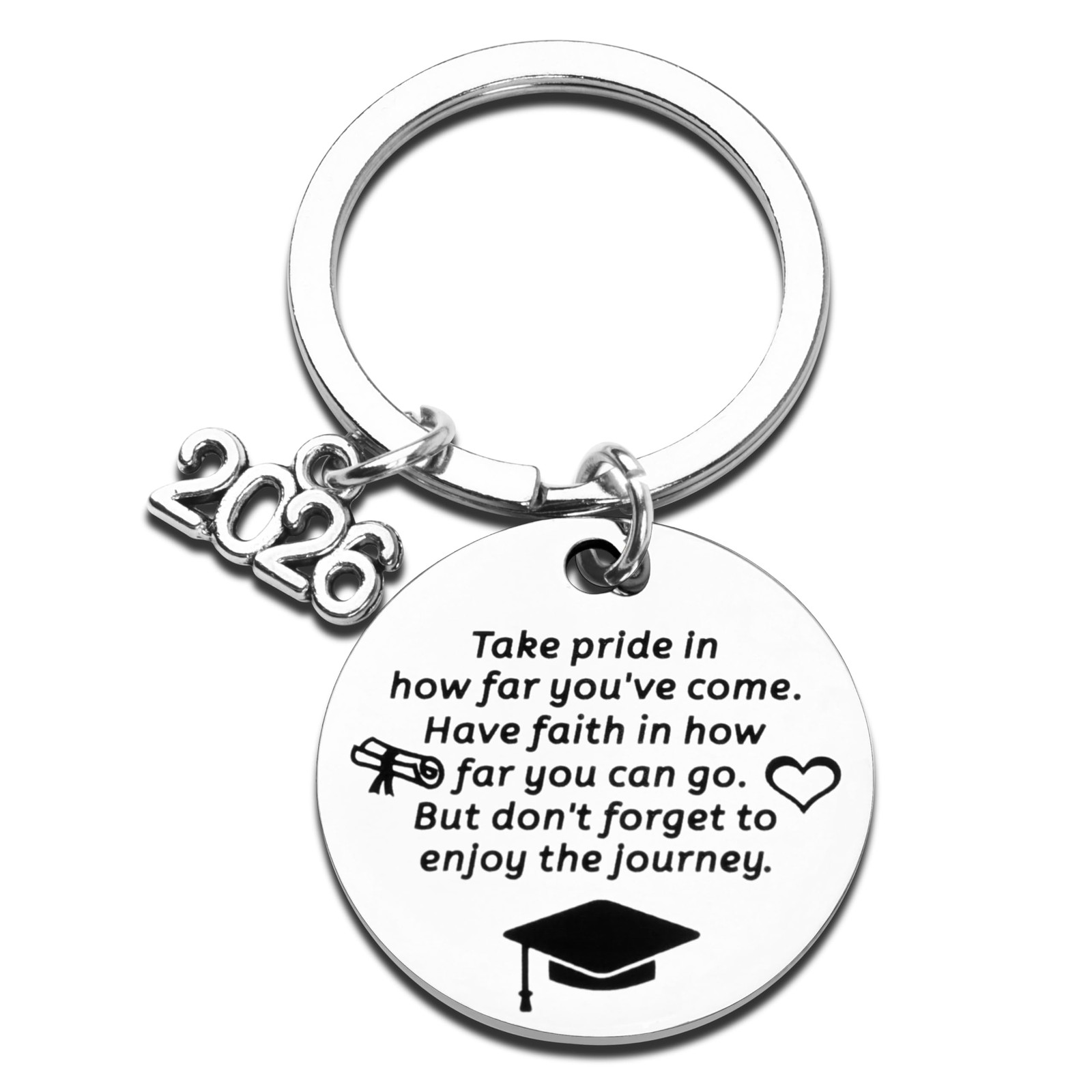 2026 Graduation Gifts for Him Her, Class of 2026 Graduation Keychain, Inspira...