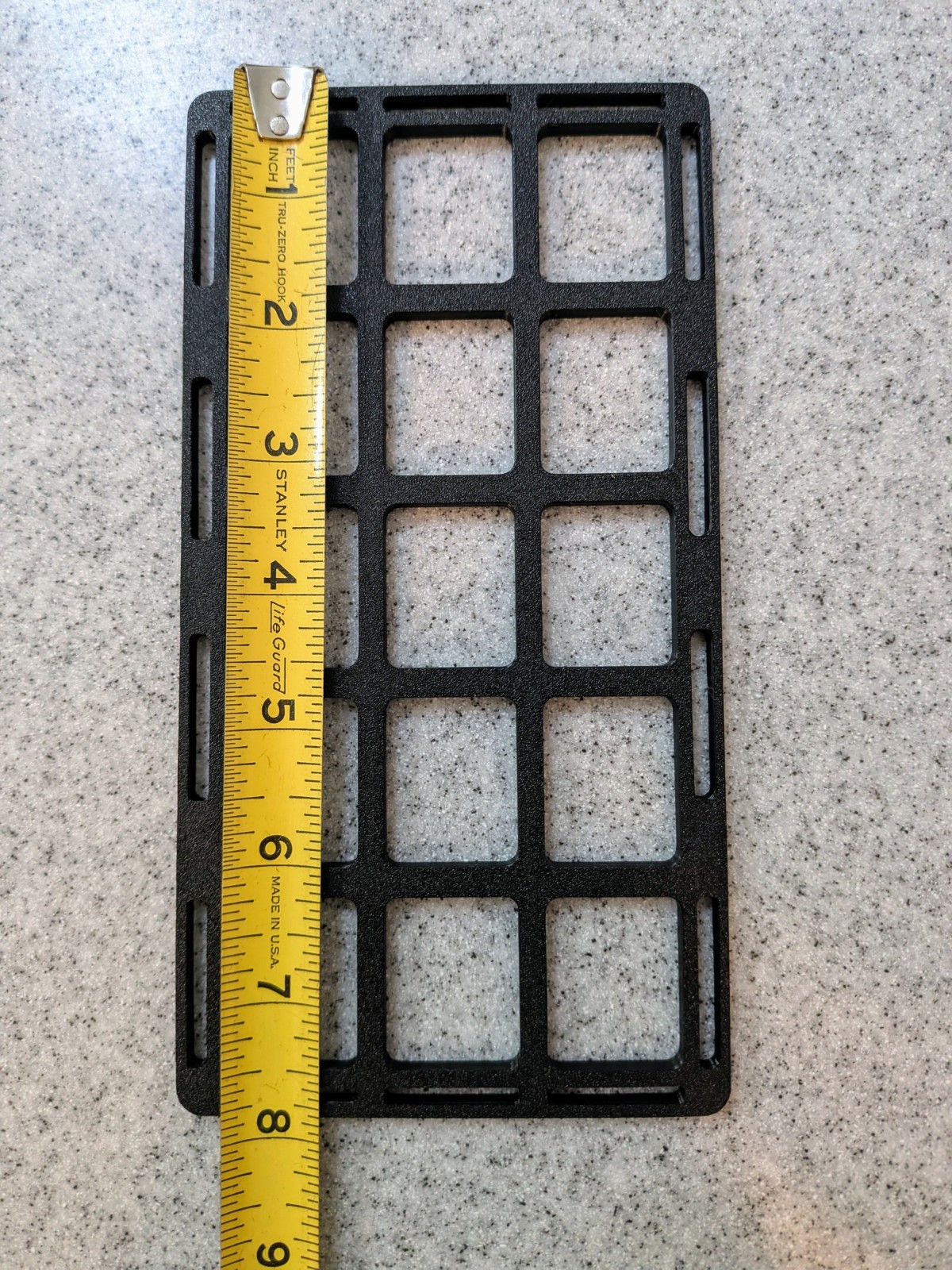 Molle Panel 5x3 Hole 3D Printed 8x4.1x.25