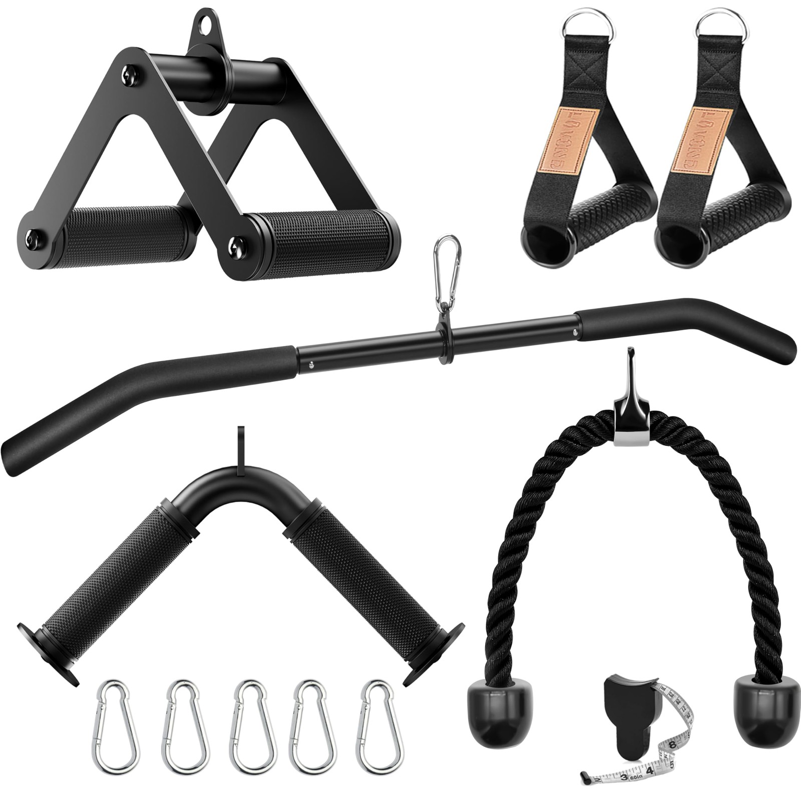 Cable Machine Attachment Set LAT Pulldown Attachments ,Cable Machine Accessor...