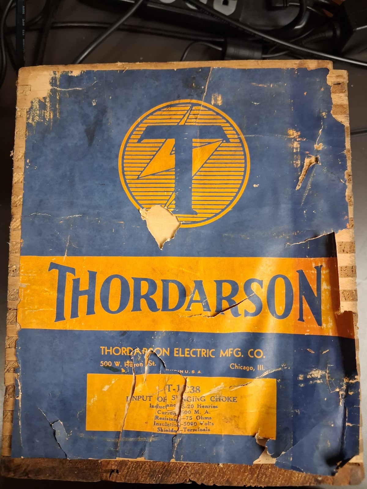 Thordarson Swinging Choke 5-20 Henries