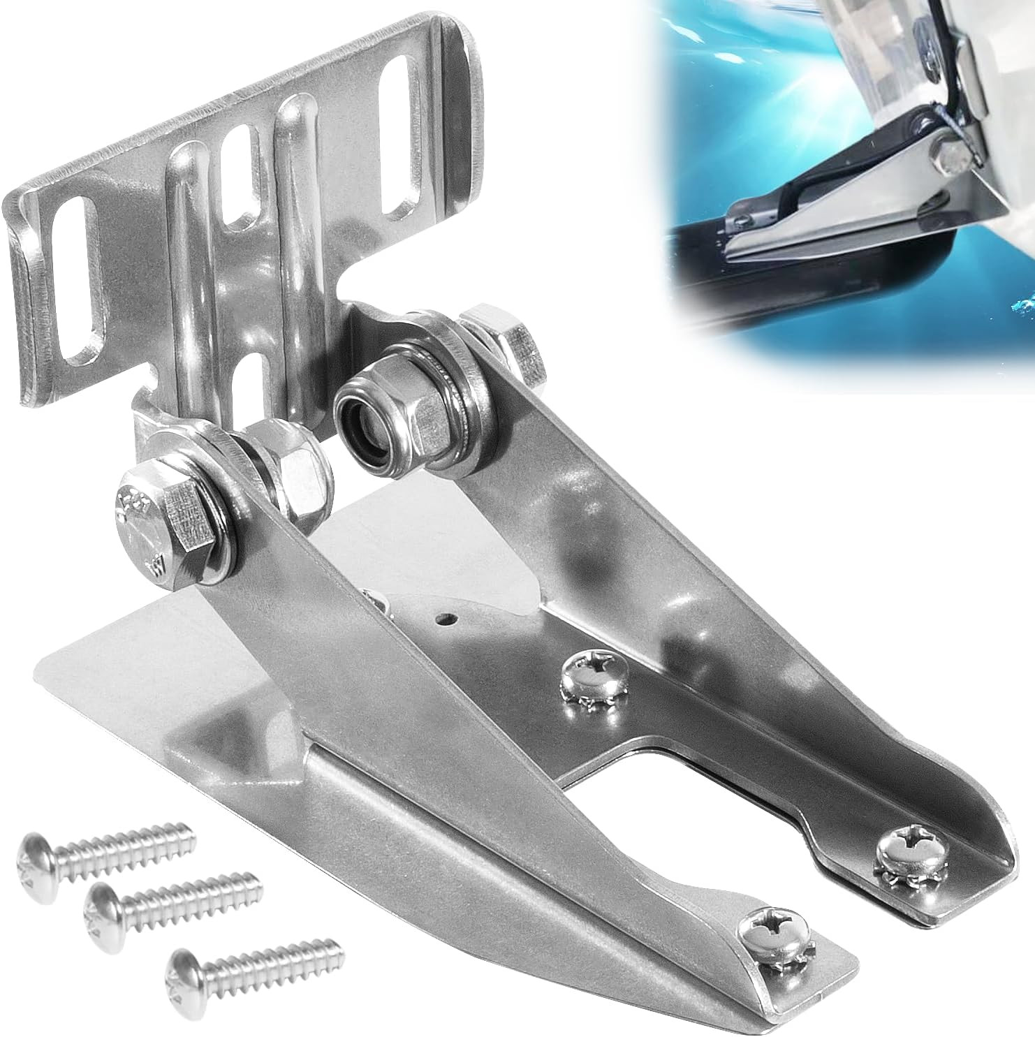 010-12006-11 Heavy Duty Transom Mount with Spray Shield Compatible with Garmin E