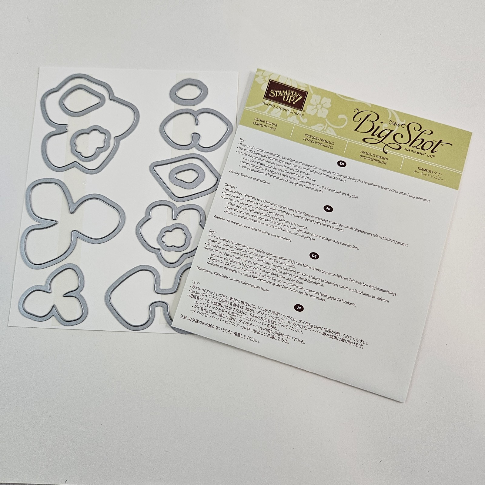 Stampin Up Big Shot Orchid Builder Framelits Dies