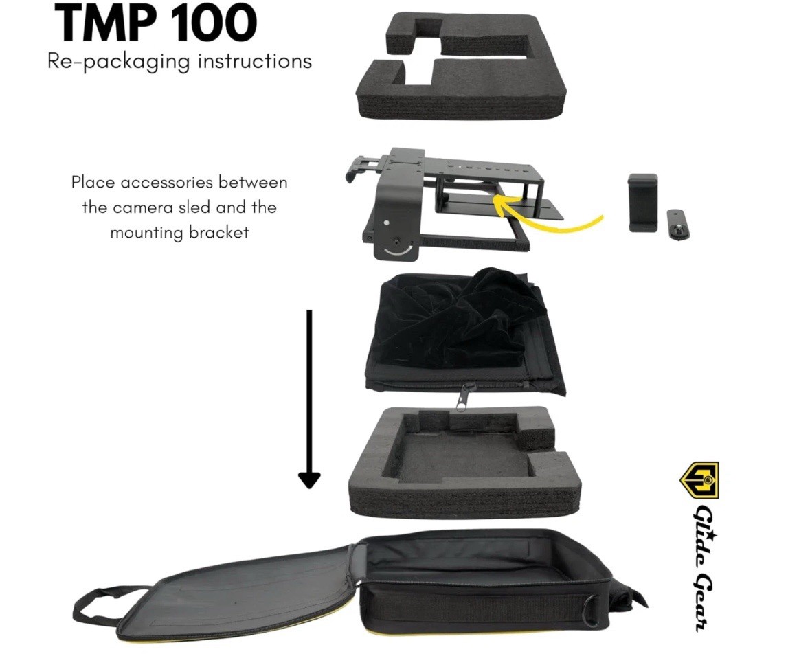 Glide Gear TMP100 Adjustable iPad/ Tablet/ Smartphone Teleprompter Opened Box