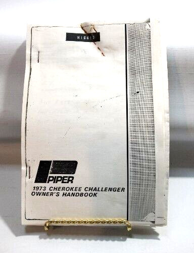 Piper 1973 Cherokee 180 PA-28-180 Challeger  Owner's Handbook Photocopied