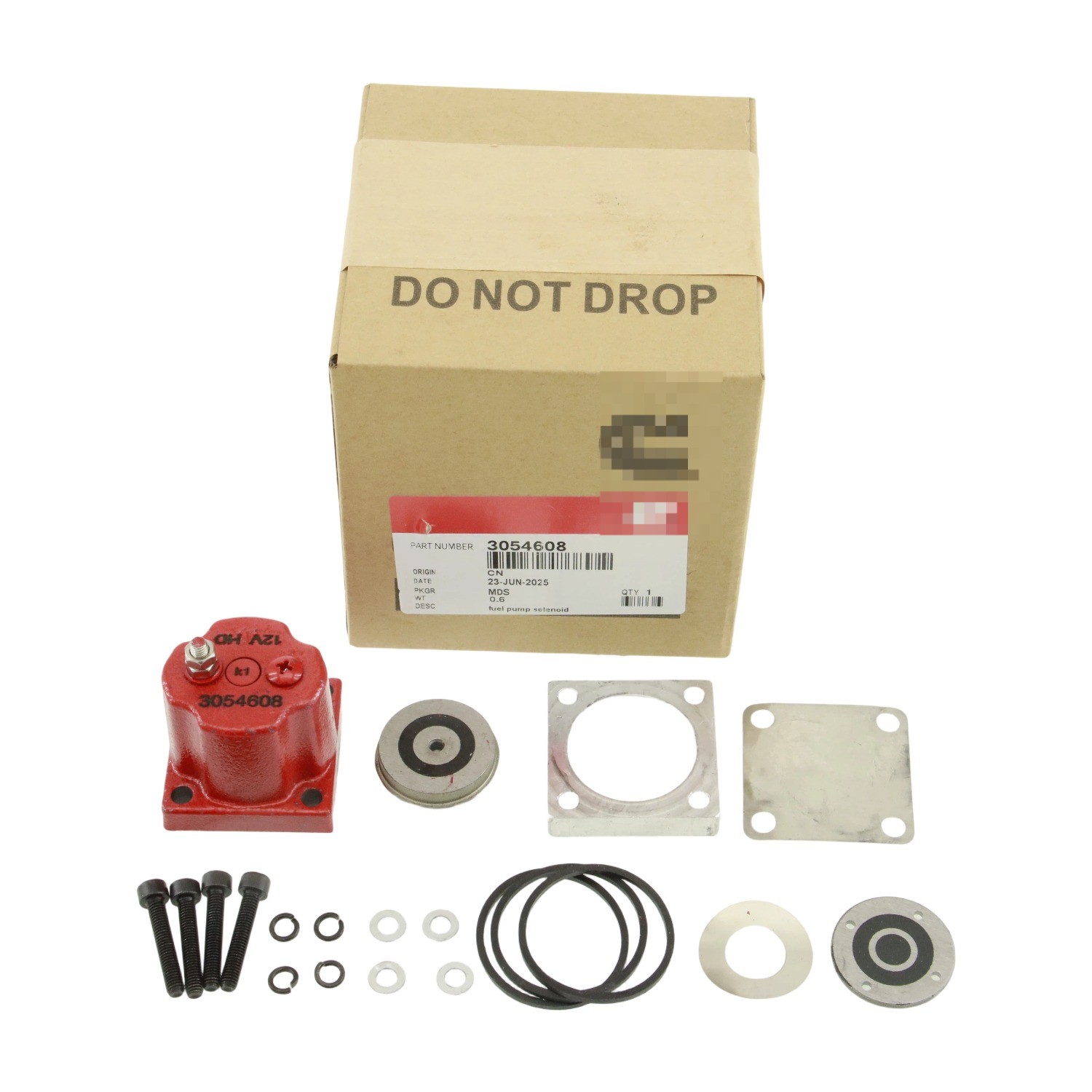 For Cummins N14 Solenoid US 180204 3054608 209940 NEW OEM Fuel Shutoff Valve Set