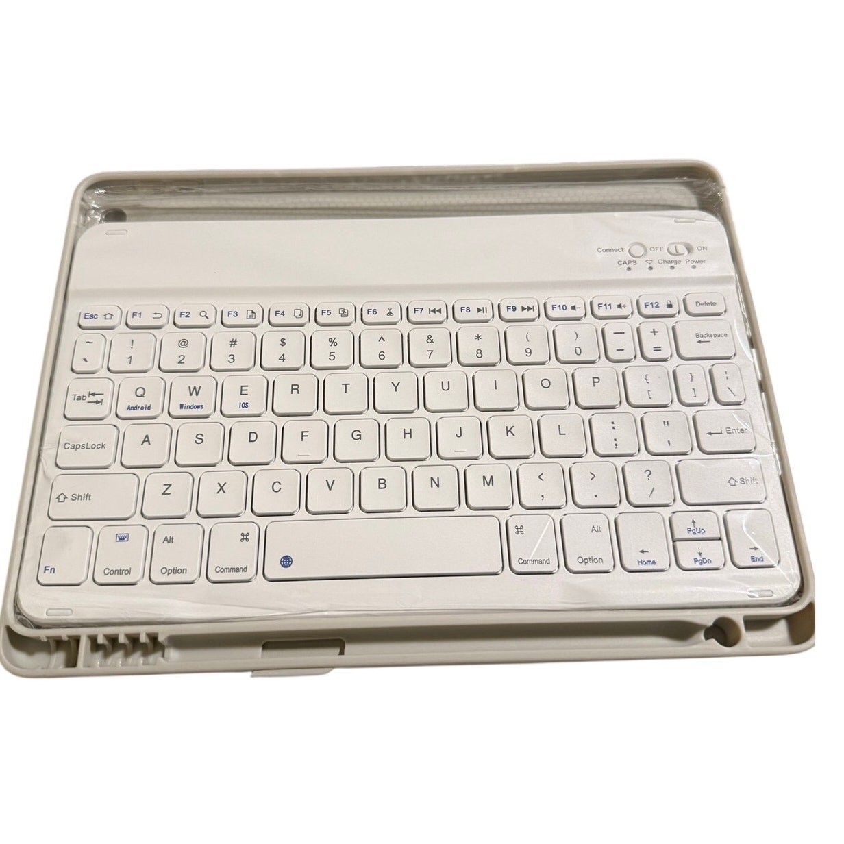 Bluetooth Wireless Keyboard Case For iPad 10.2", 7/8/9 Generation, Gray, NWT