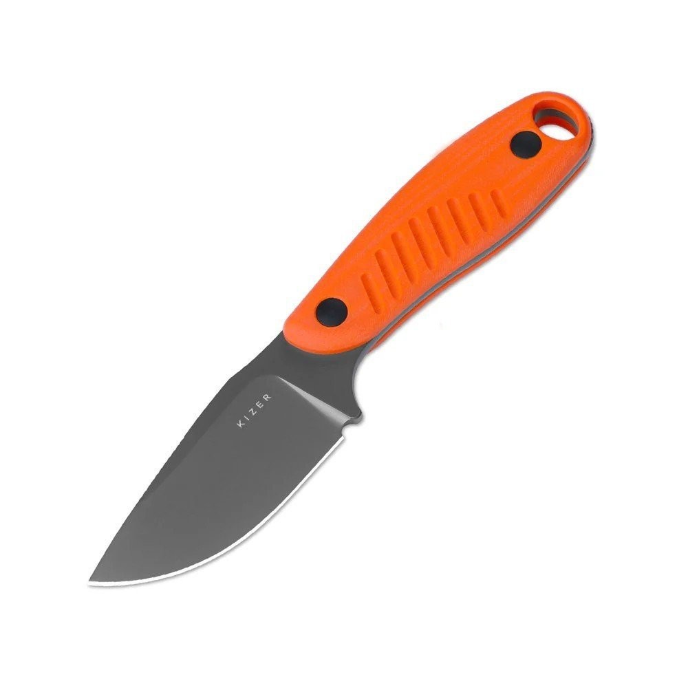 Kizer Cutlery Hare Fixed Knife D2 Tool Carbon Steel Blade G10 Handle - 1077A1