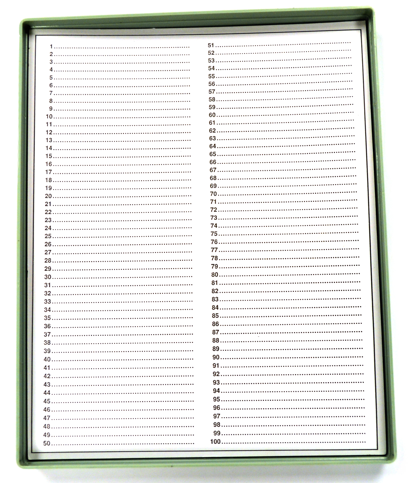 Microscope Slide Box, Polystyrene, Holds 100 75mm x 25mm slides