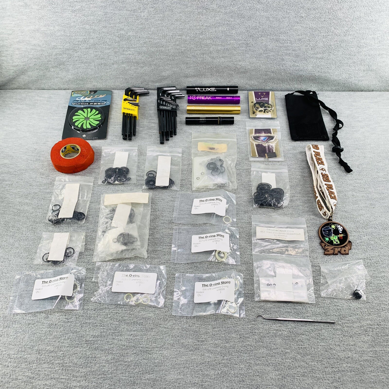 PAINTBALL LOT - Barrel Freak O-Ring Rotor Luxe DLX Stanley Howies & More  F