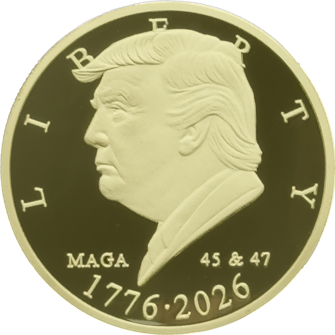 EL17-16 President Donald Trump Liberty 1776 - 2026 250th Anniversary Mirror Fini