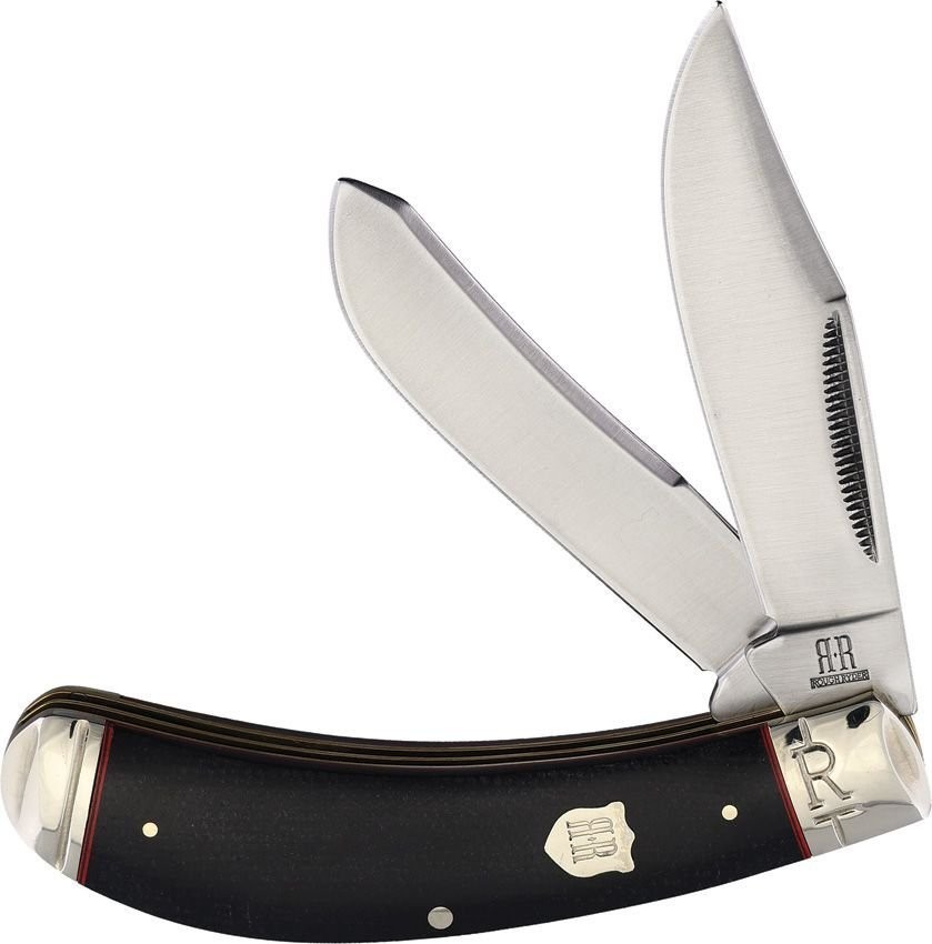 Rough Ryder Highland Bow Trapper Black Micarta Folding Knife - RR2379 KB275R