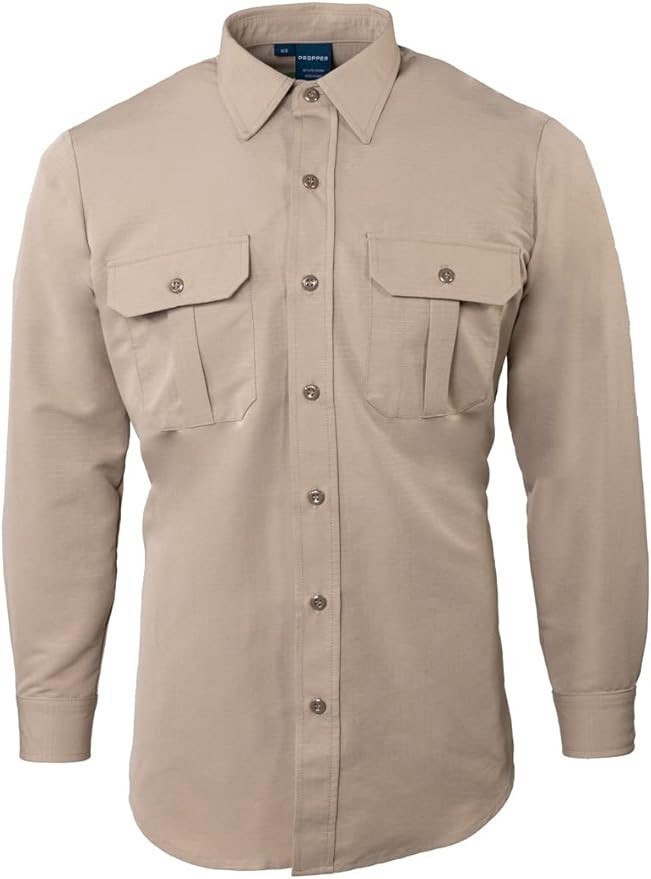 Propper Men's Edgetec Tactical Uniform Long Sleeve Dress Shirt.  XL Tall