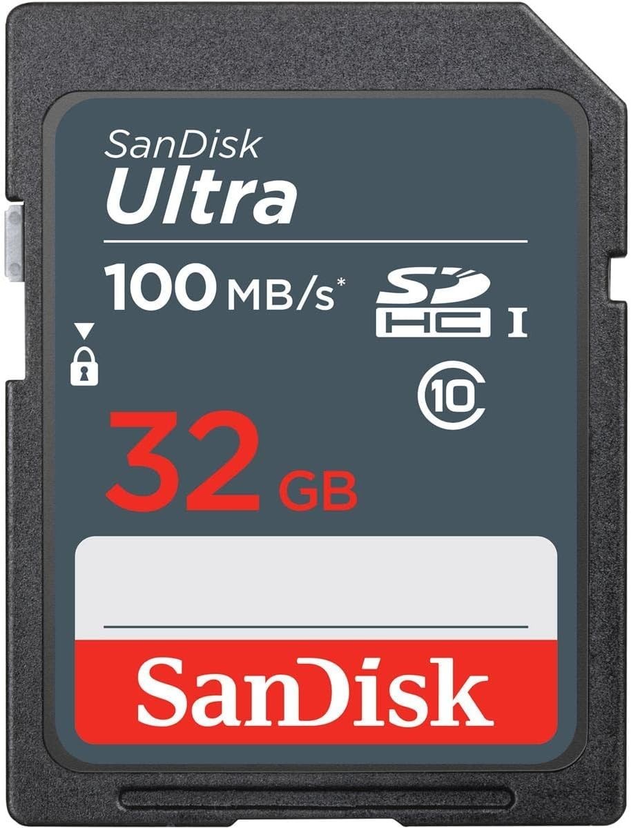 SanDisk 32GB Ultra SDHC UHS I Memory Card Single Unit
