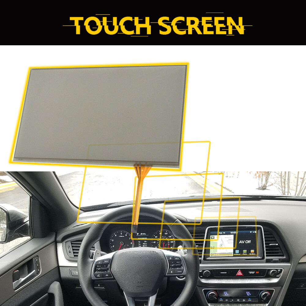 7" Radio Touch Screen Glass Digitizer 4 Pin Fits For 2013-2016 Hyundai Veloster
