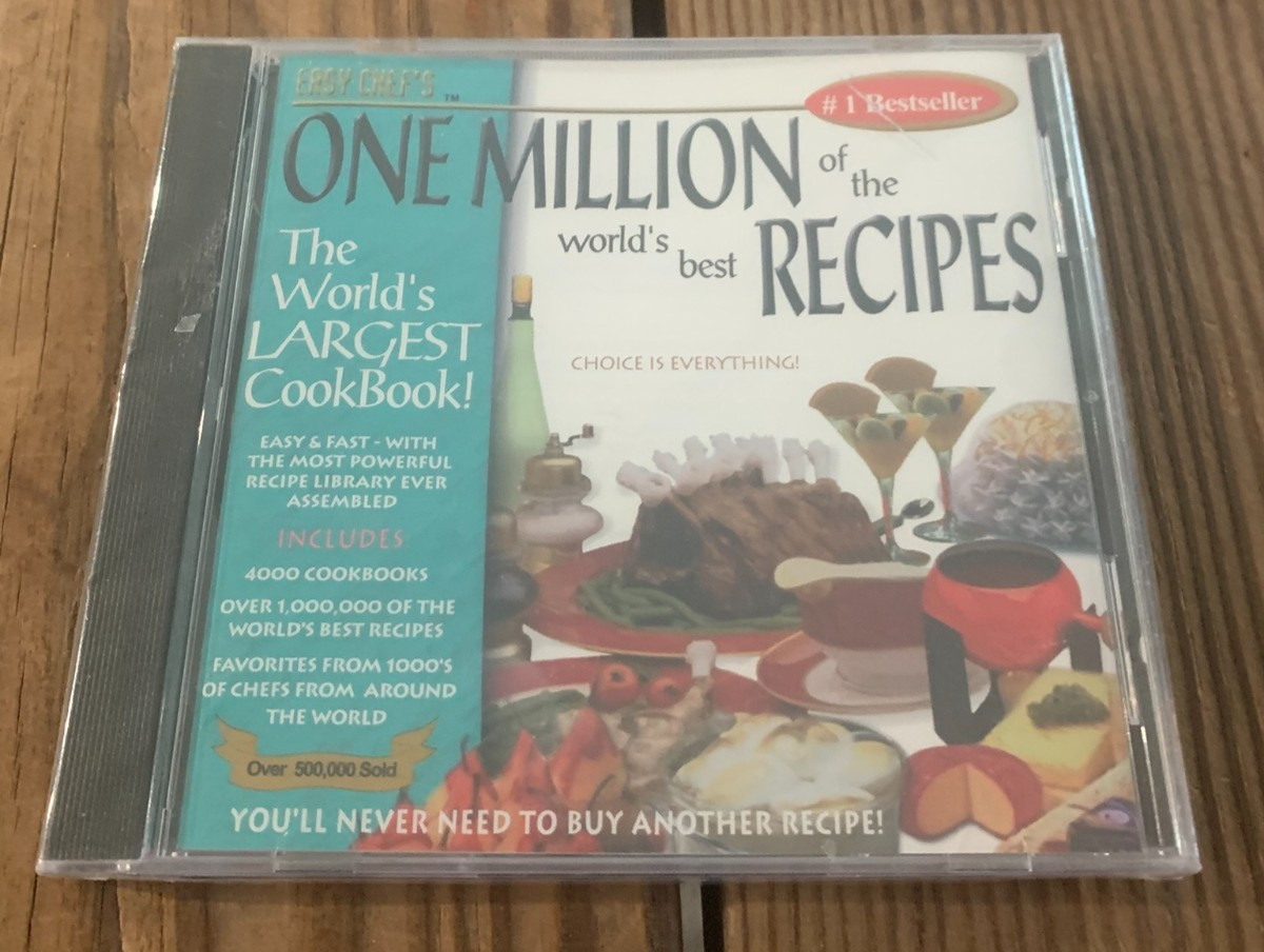 One Million of the World's best Recipes  PC CD-ROM by Easy Chef's New