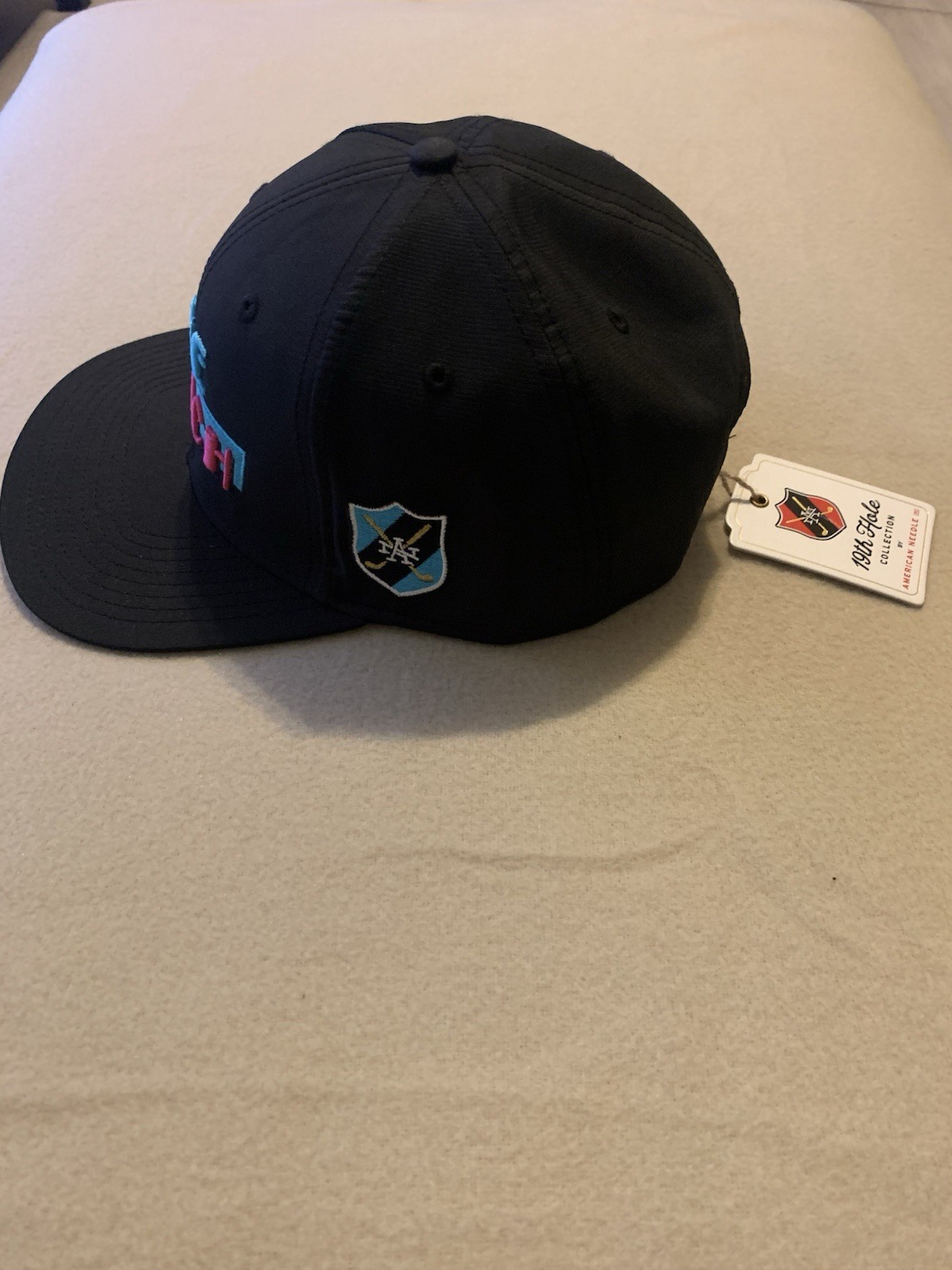 American Needle New Snapback The Beach Golf Hat Navy Adjustable
