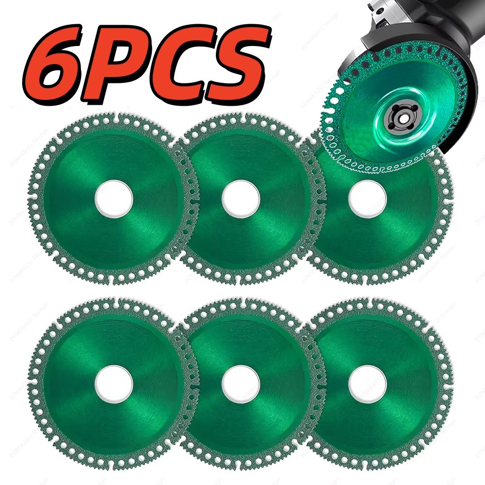 6PCS 100mm Indestructible Grinder Discs – Cuts Metal, Tile, Concrete & More