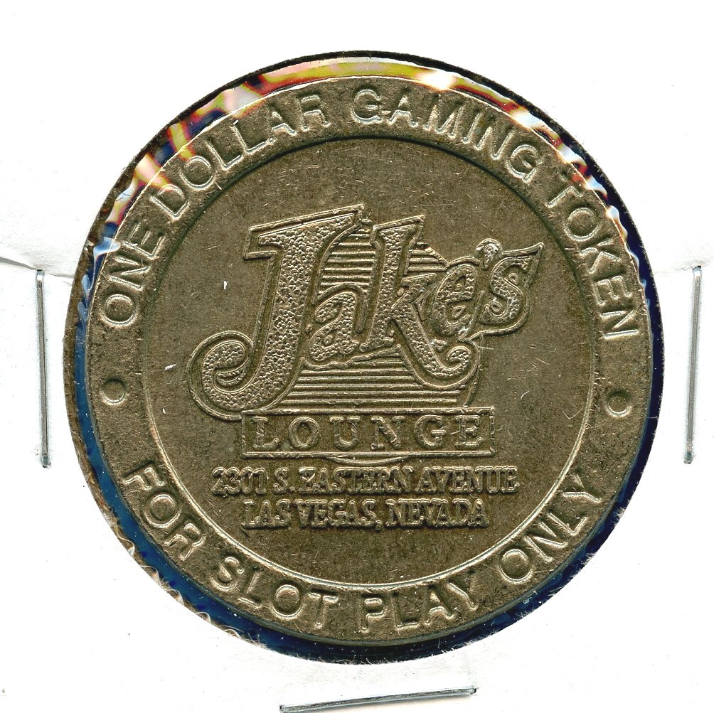 Jake's Lounge Las Vegas $1 Dollar For Slot Play Only Gaming Token Game Chip