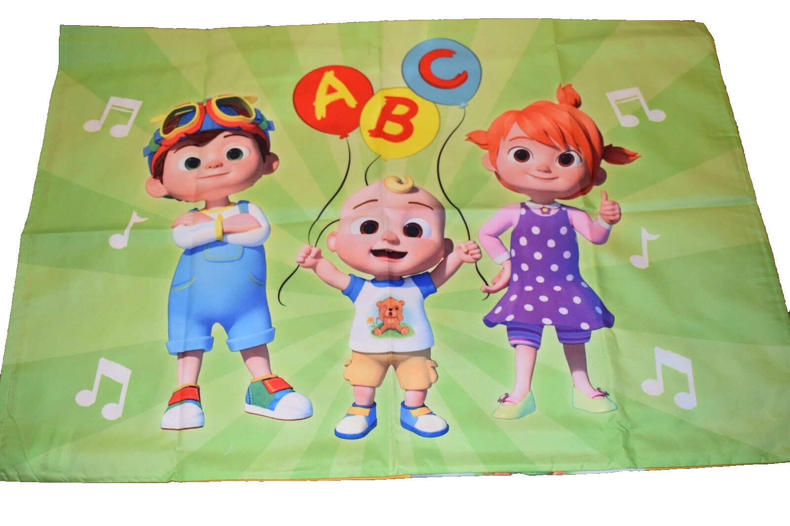 L5 !WOW! NWOT COCOMELON Reversible Toddler Bed Microfiber Standard Pillow Case