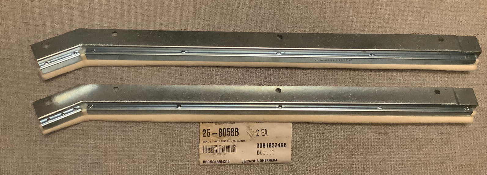 HAAS 25-8058B SEALS  Z AXIS TOP HAAS SL-20     (QTY.2) **NEW**