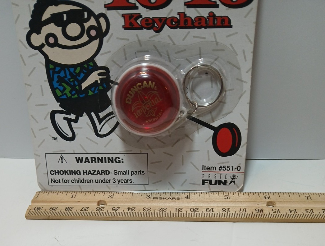 Duncan Yo-Yo Keychain 1998 Vintage Red