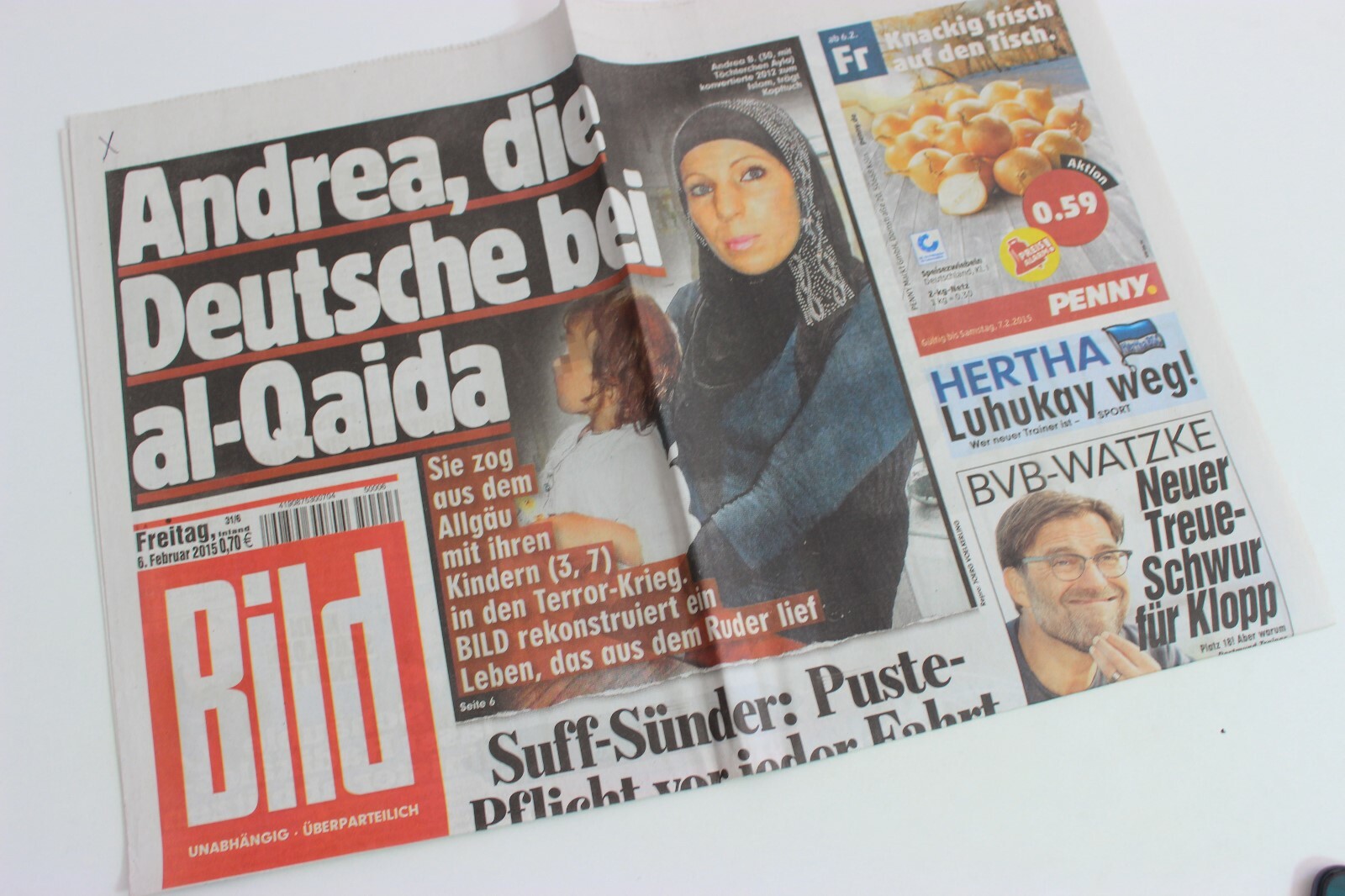 BILDzeitung 06.02.2015 February 6.2.2015 gift for special occasions