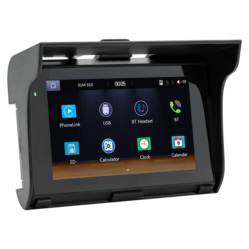 Motorcycle GPS Navigator 5in MP5 Player For Apple Carplay Android Auto Portable