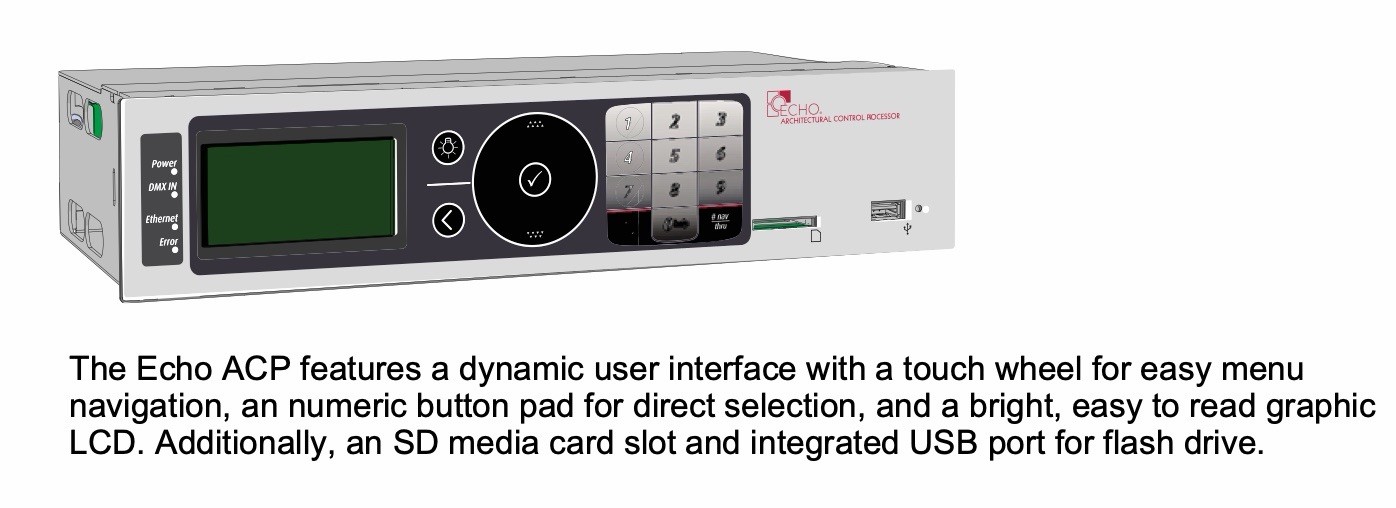 ETC Unison Echo Architectural Control Processor (PN 7186A1201)