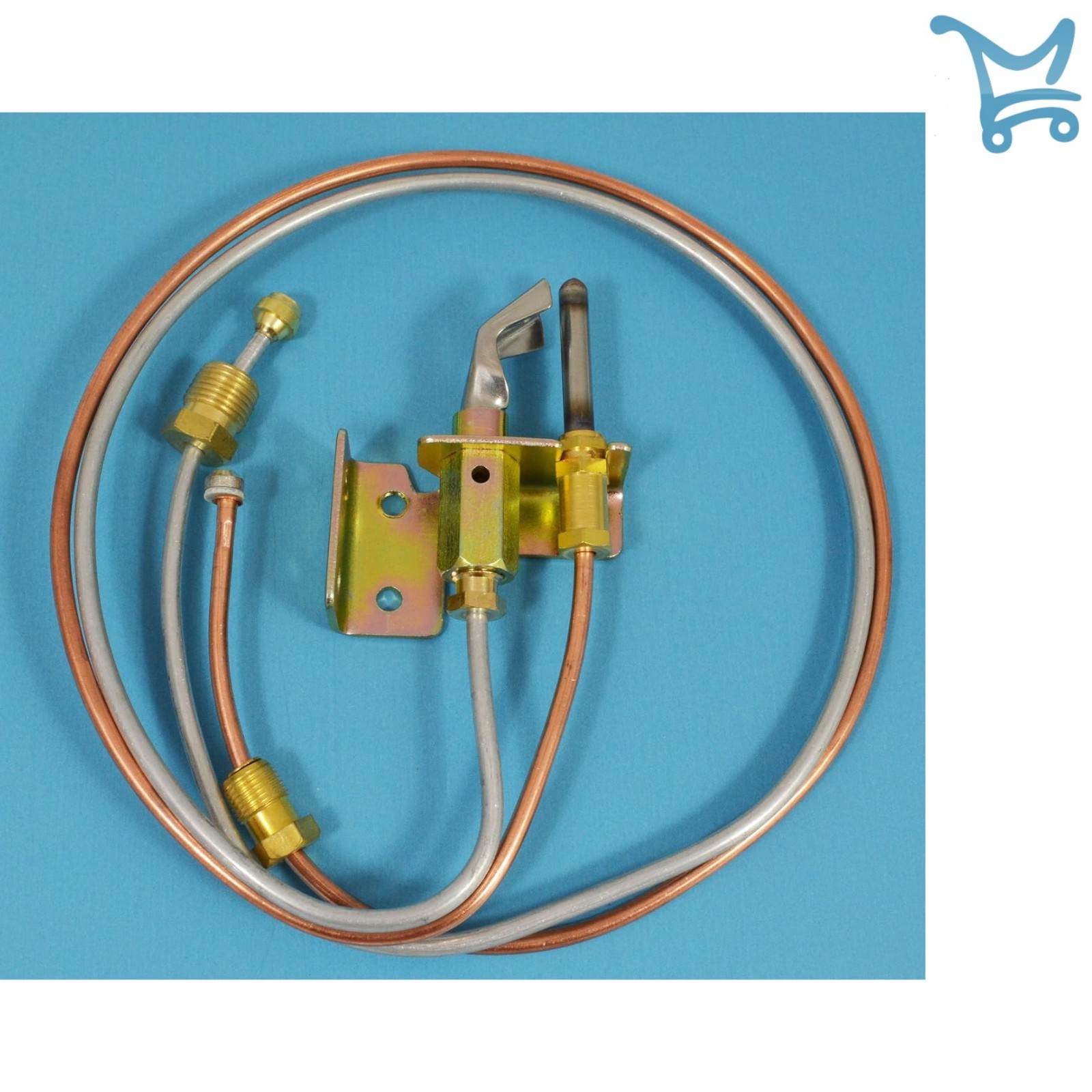 Water Heater Pilot Assembly Copper 24" Tubing Thermocouple for Gas Heater