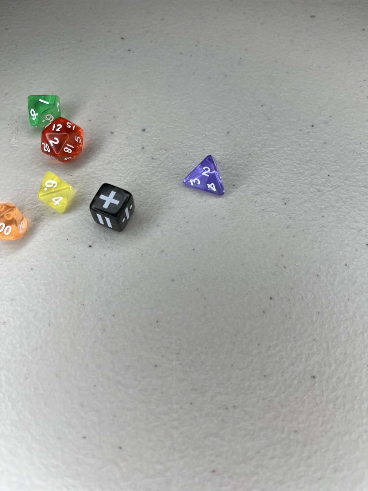 Dungeons & Dragons infinity Stone Polyhedral Dice Set 6pc RPG