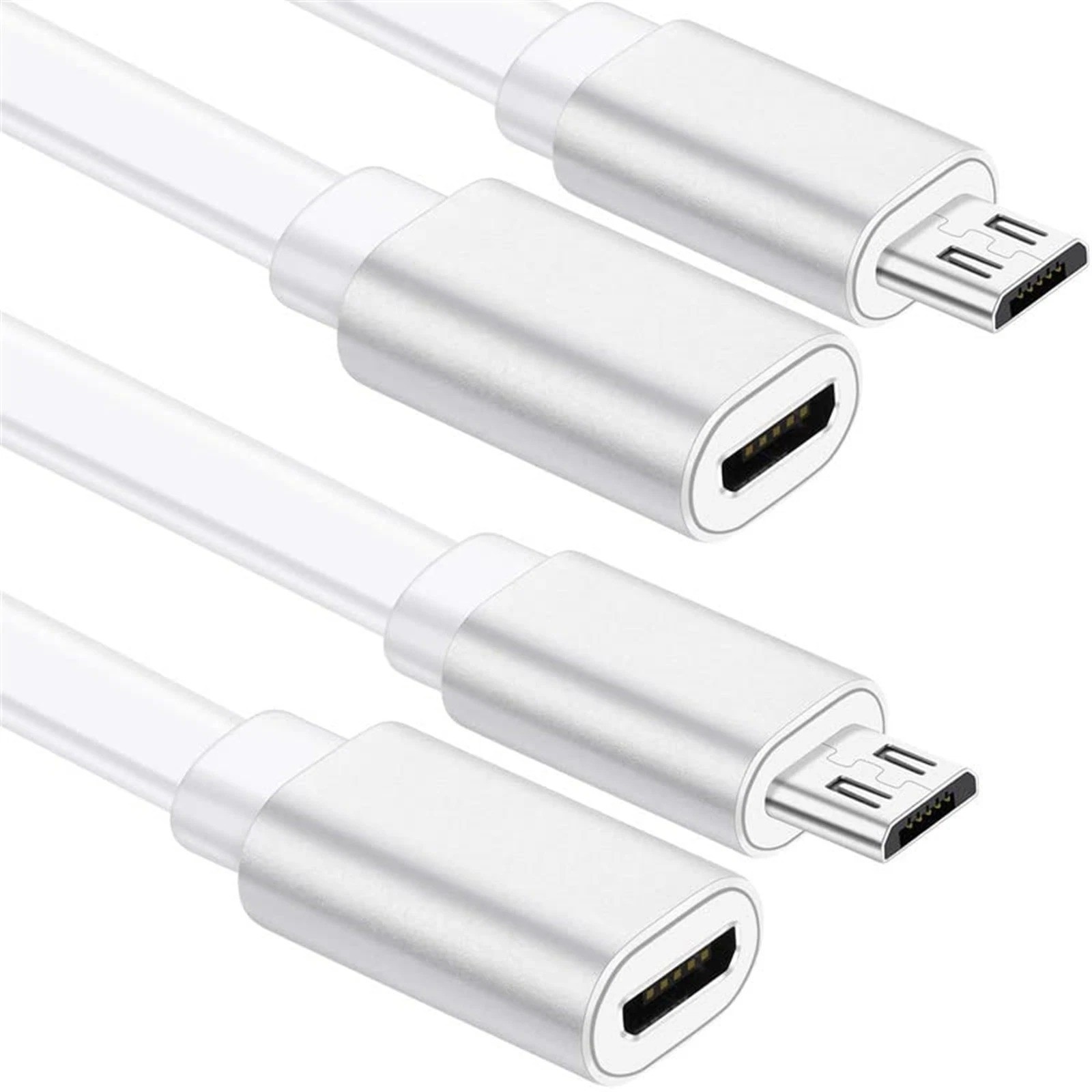 2 Pack Micro Usb Extension Cable 10Ft Male To Female Extender Cord Zmodo Cam...