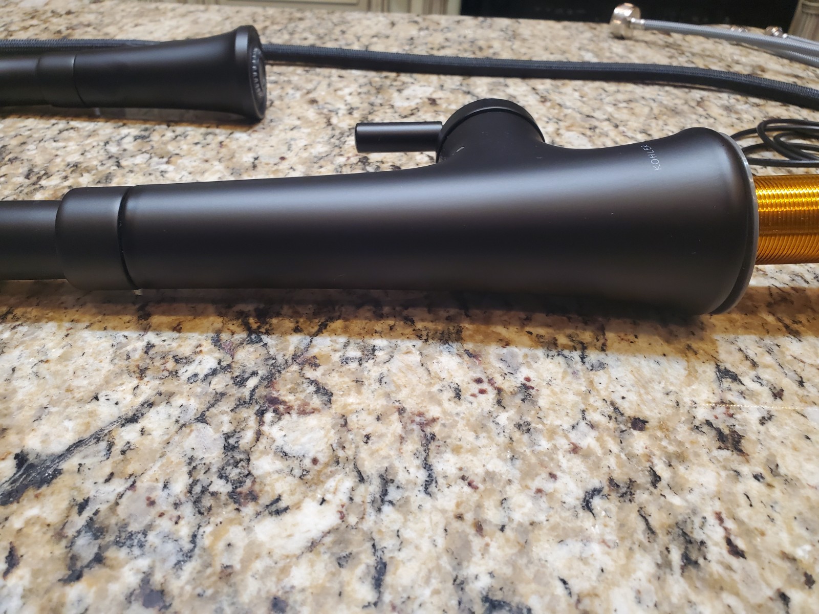 Kohler Tone Touchless K-23766-BL PullDown Multi Spray Kitchen Faucet Matte Black