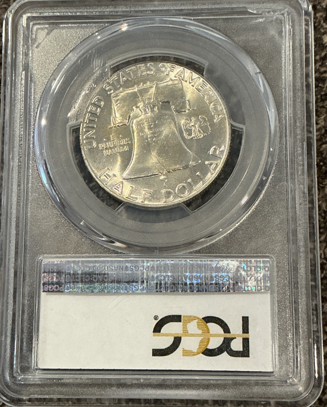 1956 Franklin Silver Half Dollar PCGS MS65FBL Nice Light Toning
