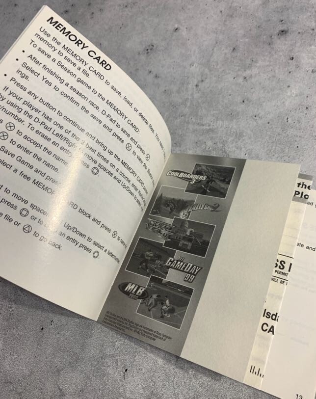 3Xtreme (1999 Sony PlayStation 1, PS1) - Original Manual ONLY